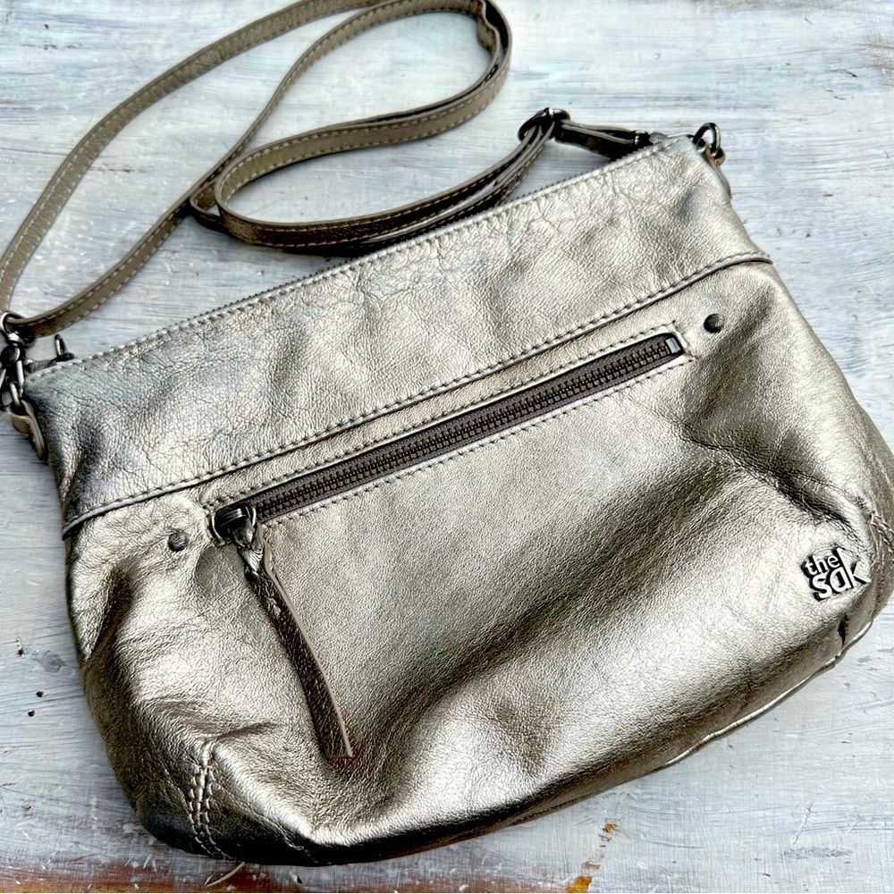 The Sak Gold Crossbody